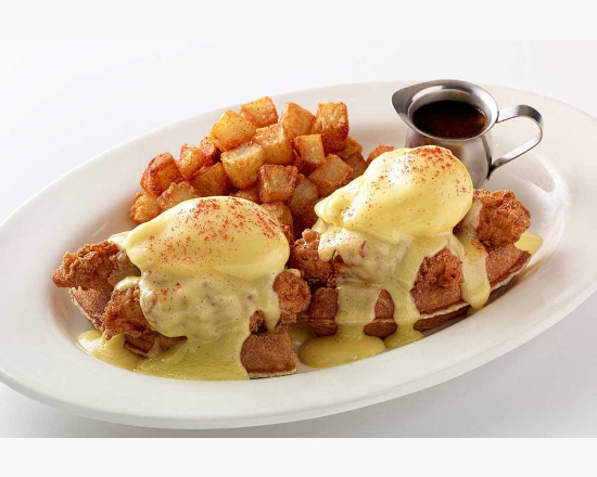 Fried Chicken & Waffles Benedict