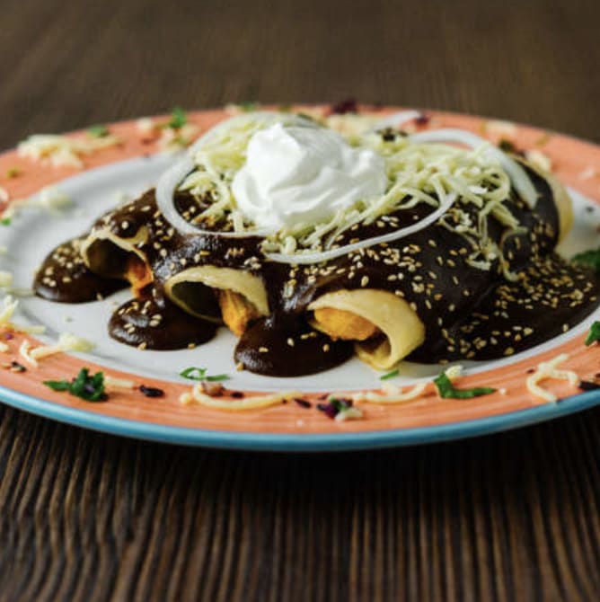 Enchiladas de Mole Poblano