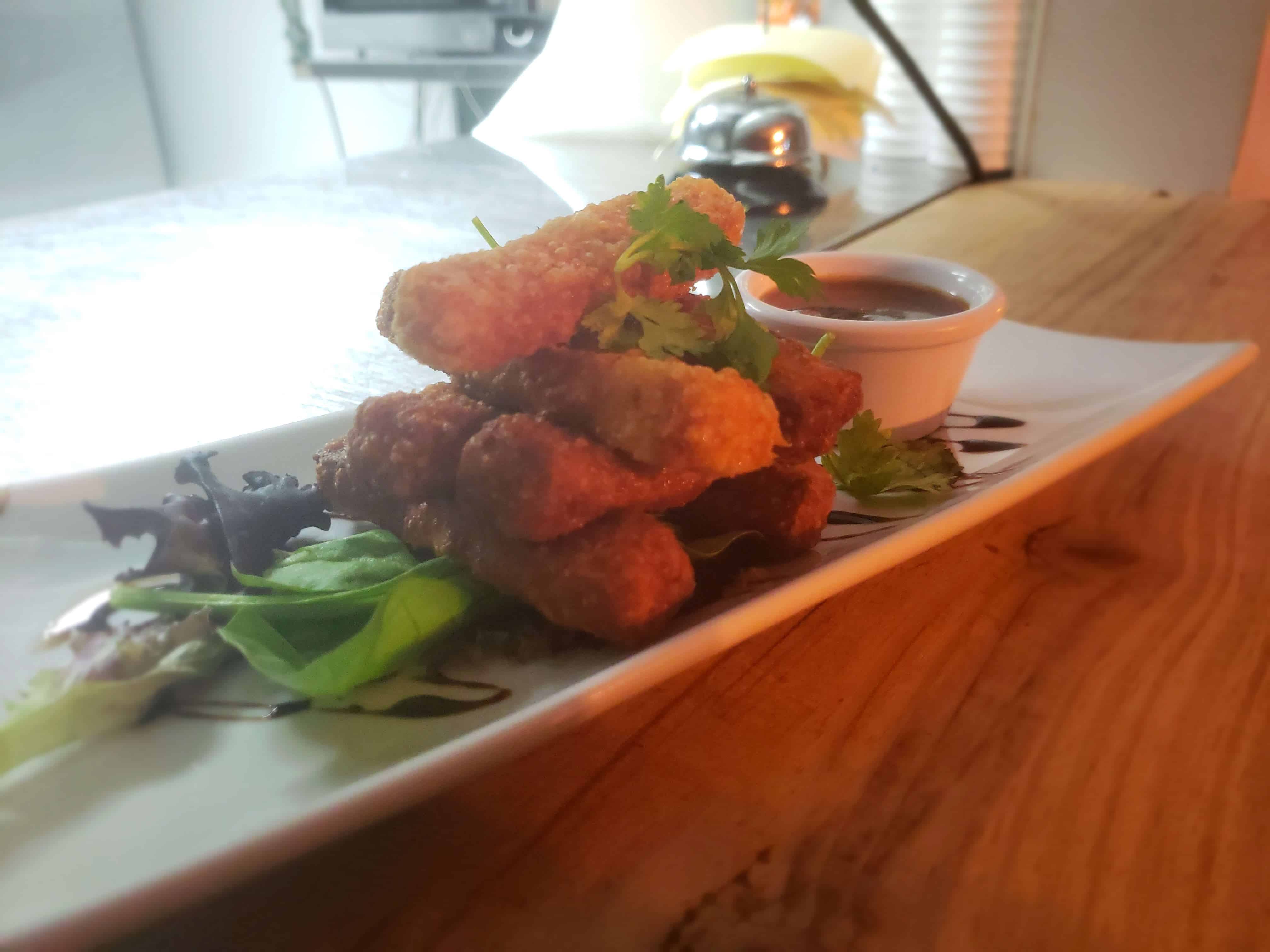 Queso Frito con Salsa de Guayaba