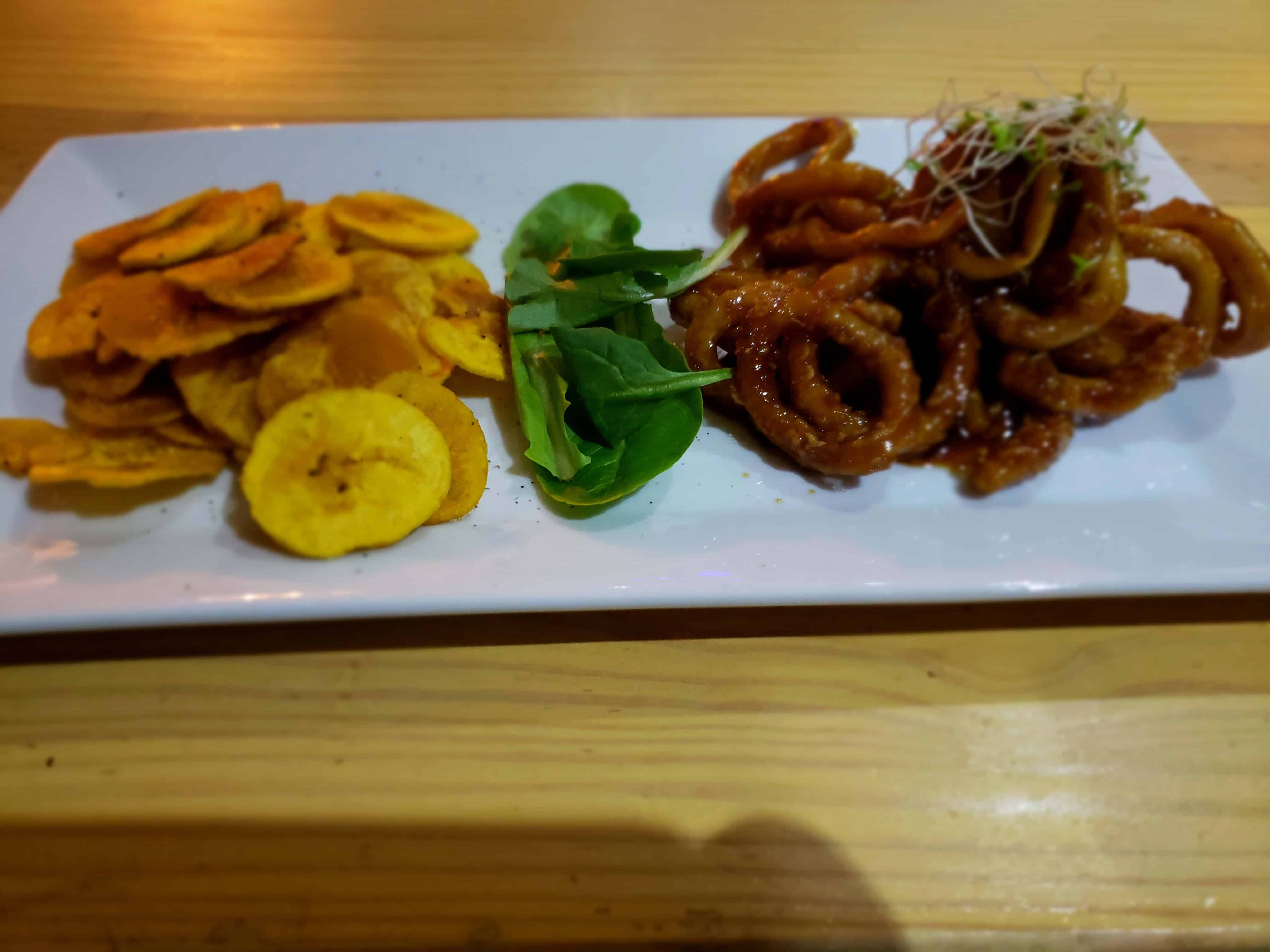 Calamares Frito en Salsa Oriental