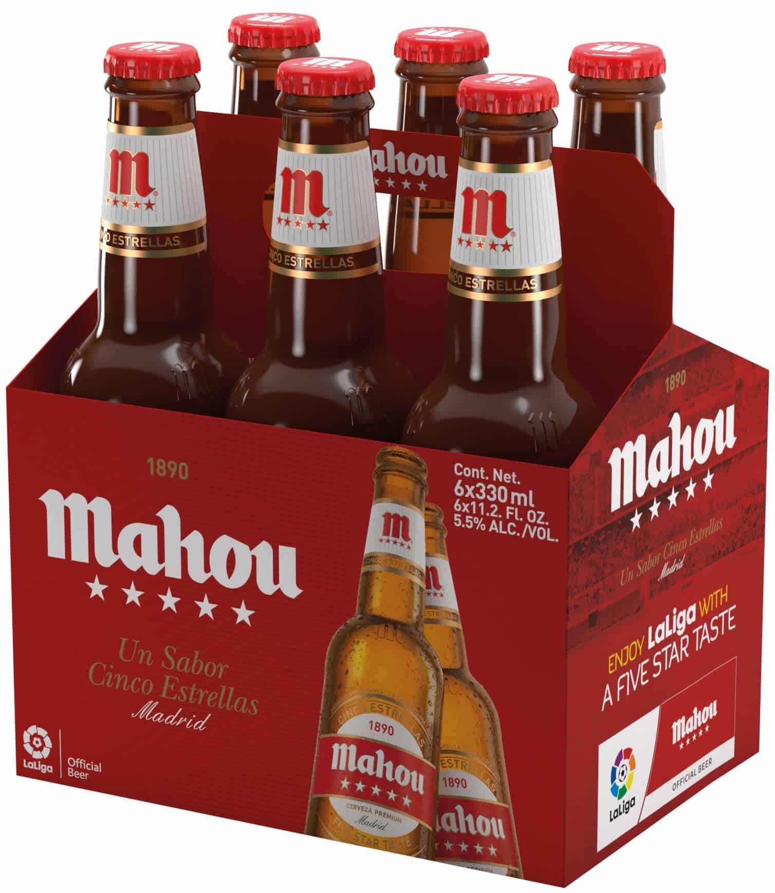 Mahou bottle 6-pack