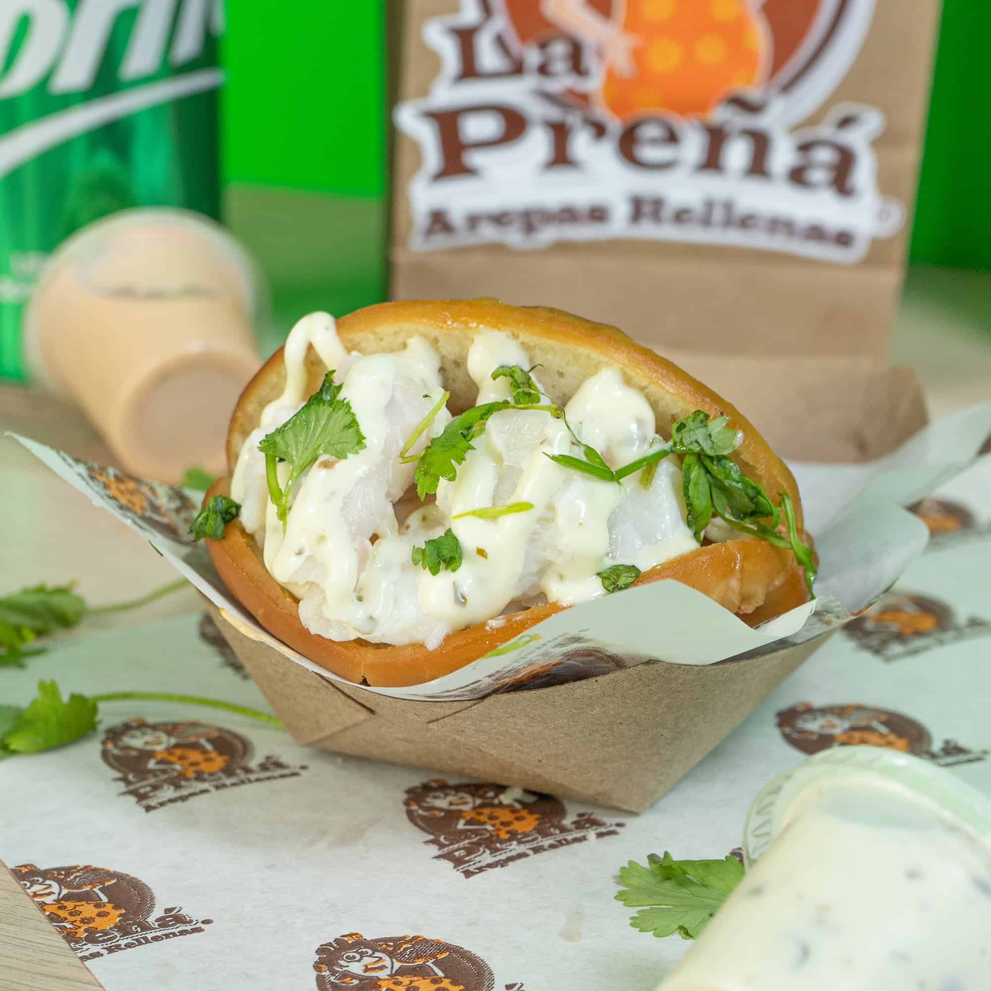 Arepa de Ceviche
