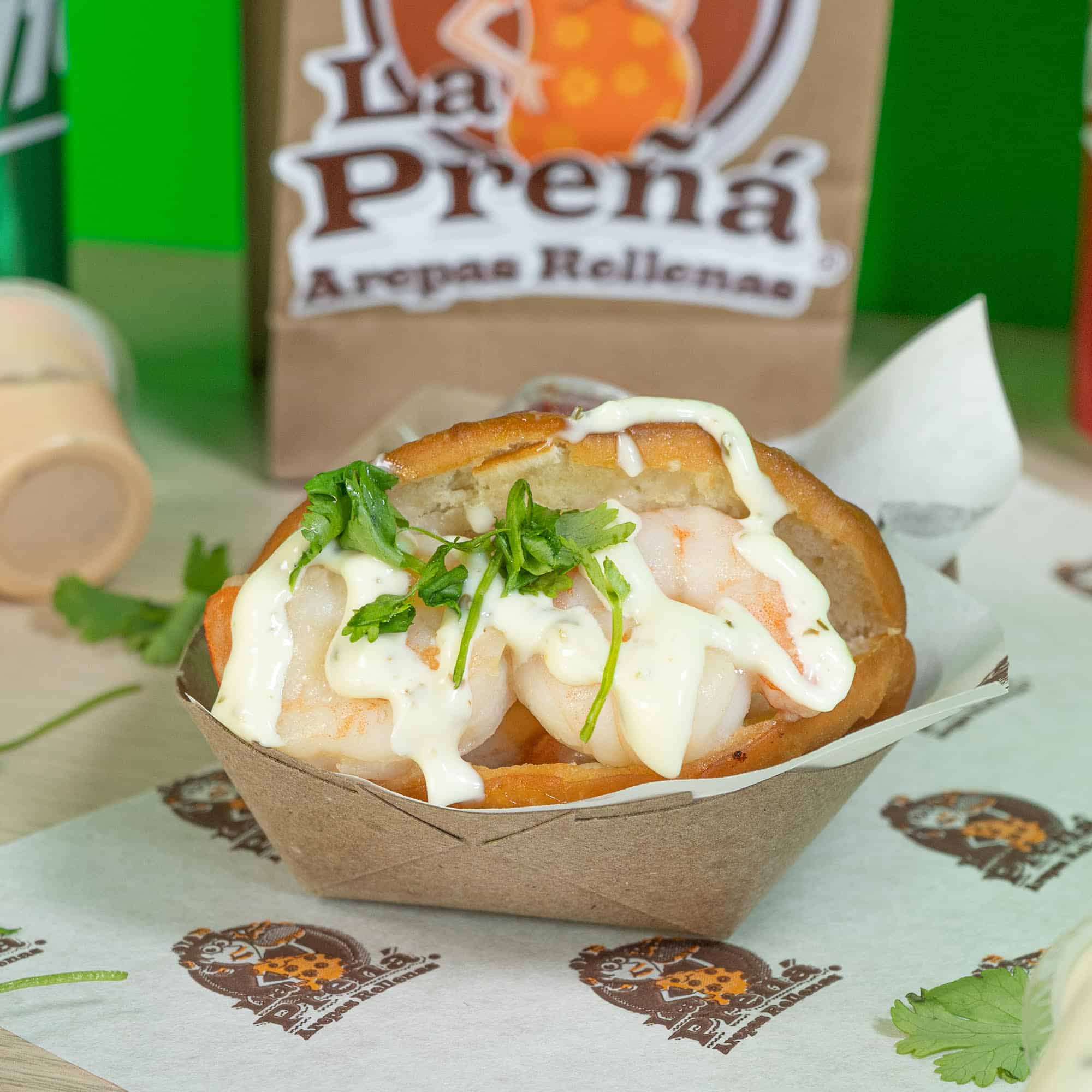 Arepa de Camarones