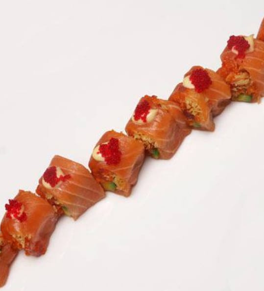 Rose Roll with Fresh Alaskan King Salmon