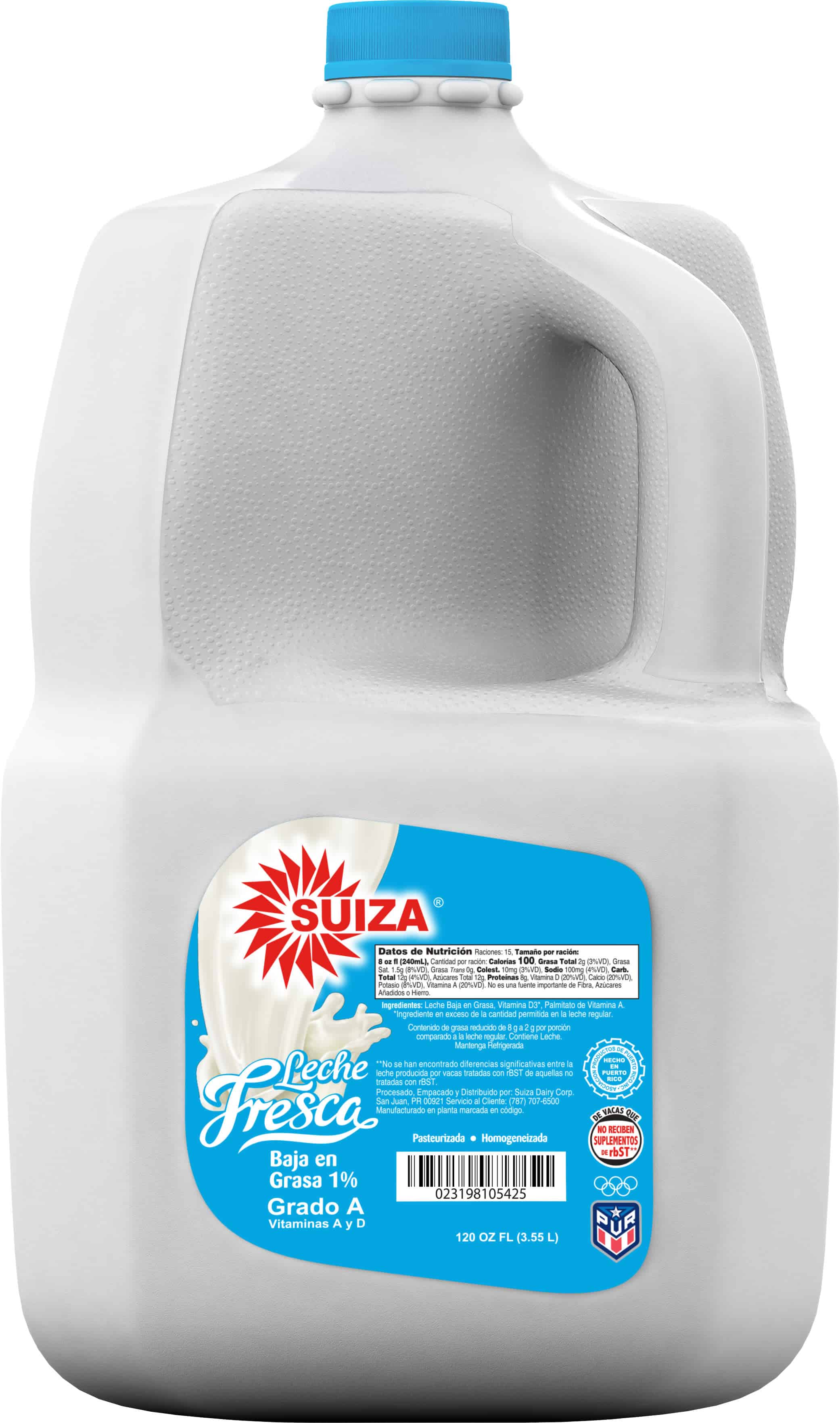 Suiza - Leche Fresca Light (Baja en grasa 1%) (galón)