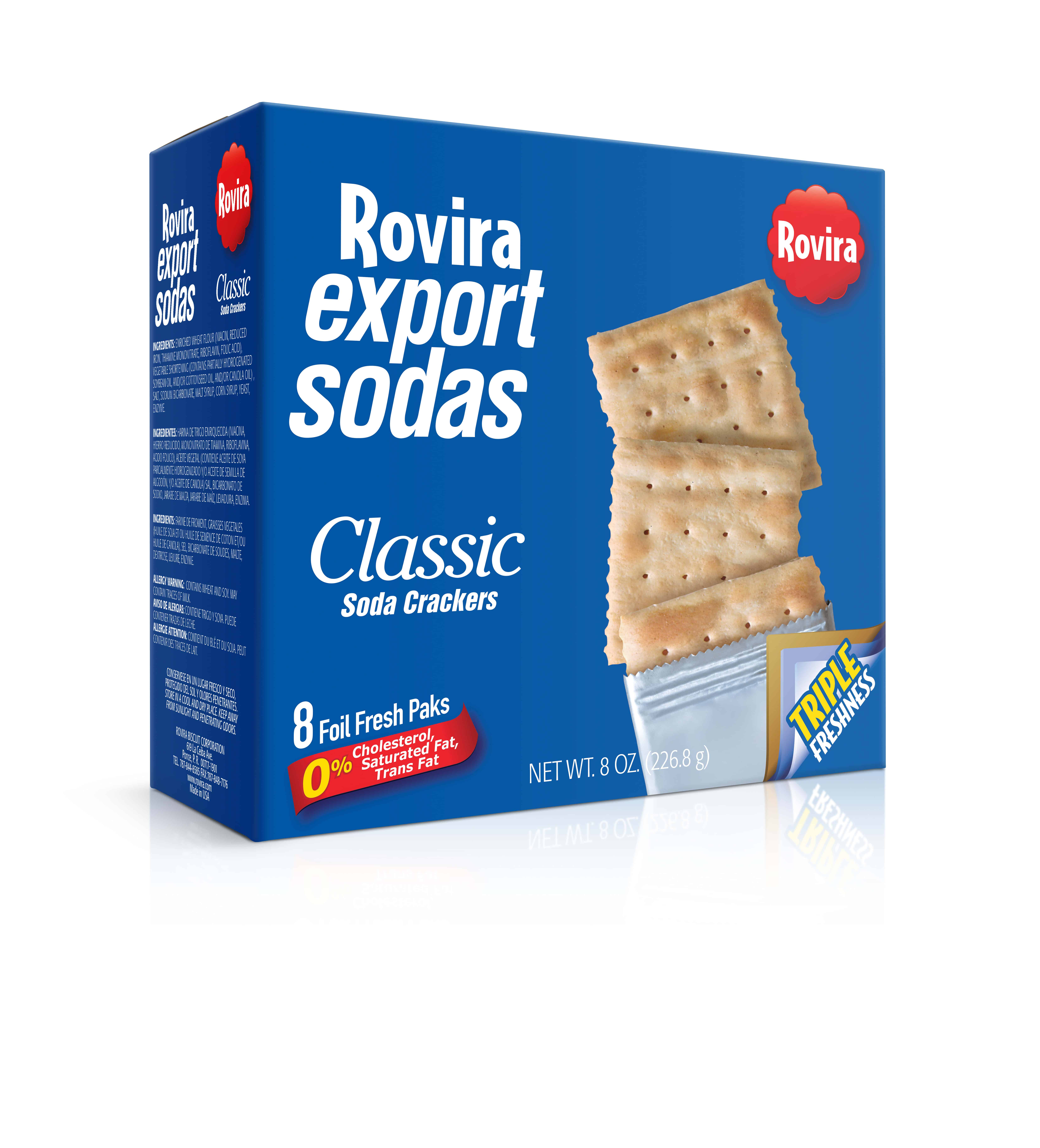 Rovira Export Sodas Classic Soda Crackers