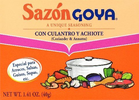 Sazon Goya con Culantro y Achiote (8 sobres)