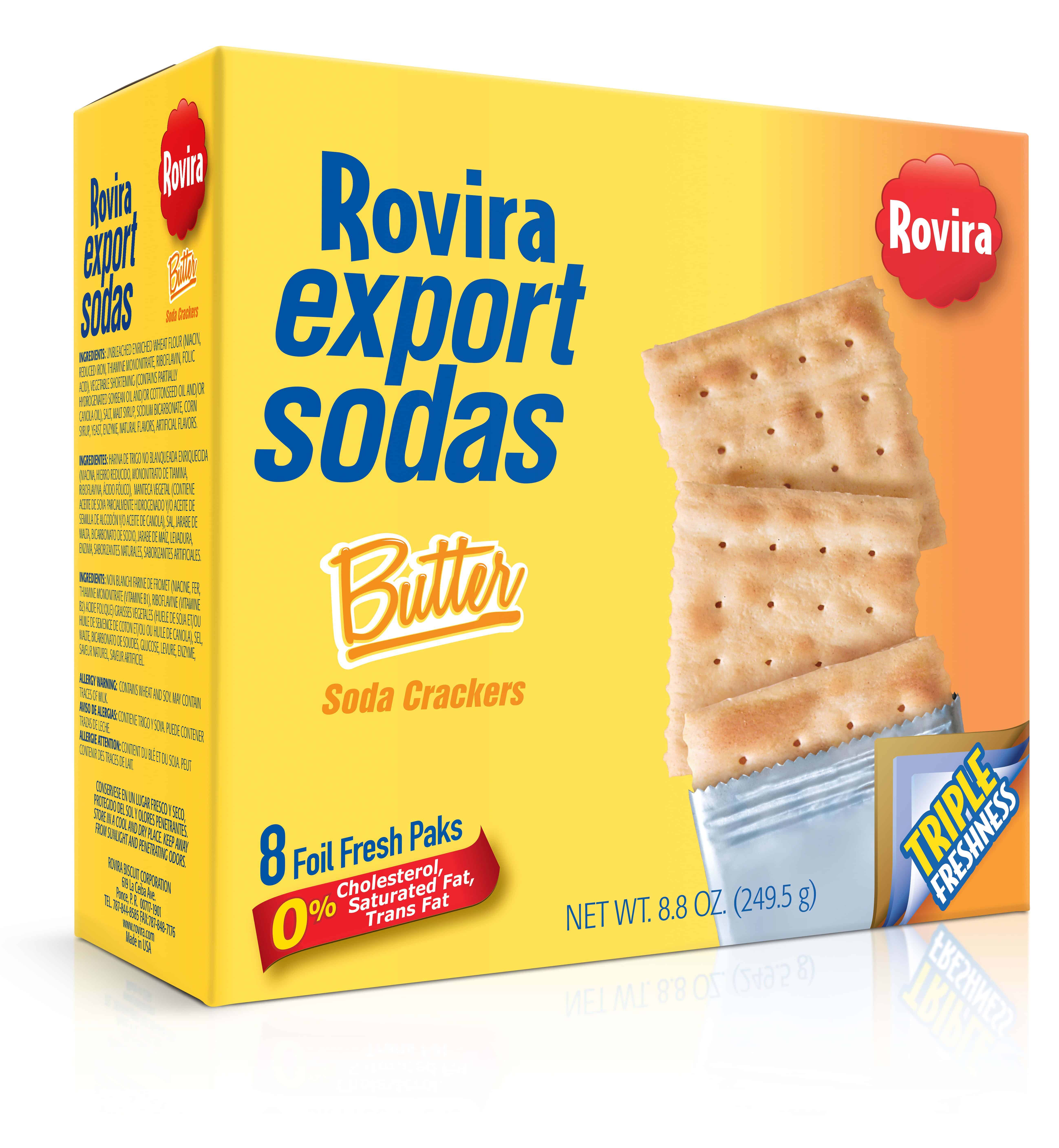 Rovira Export Sodas Butter Soda Crackers