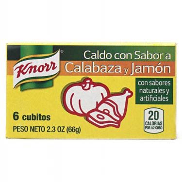 Knorr Cubito Calabaza y Jamón 6 ct