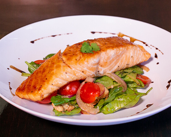 Salmon Caprese