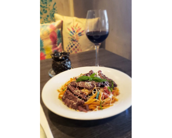 Fettuccine Steak Pasta