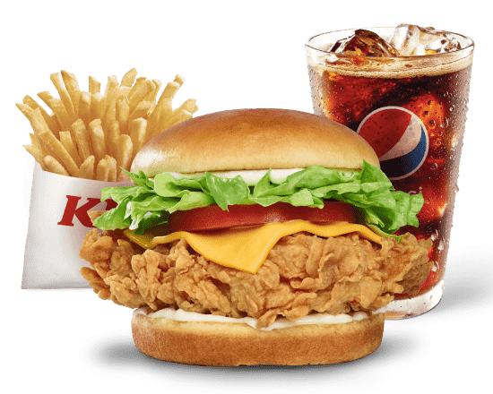 Kentucky Chicken Sandwich Deluxe Combo